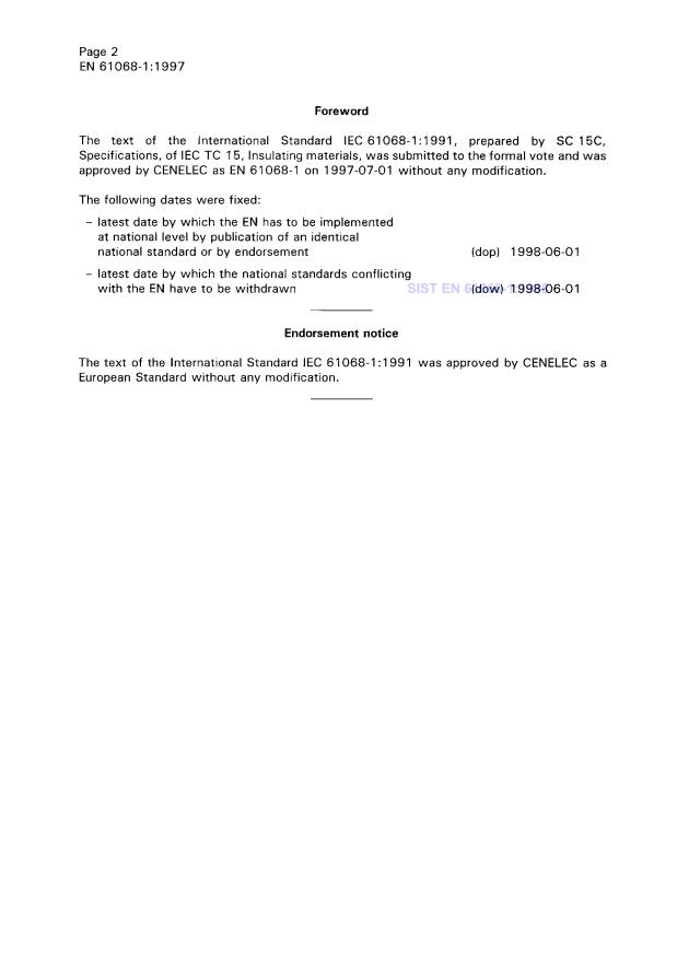 EN 61068-1:1997 EN 61068-1:1998 - Page 4 preview