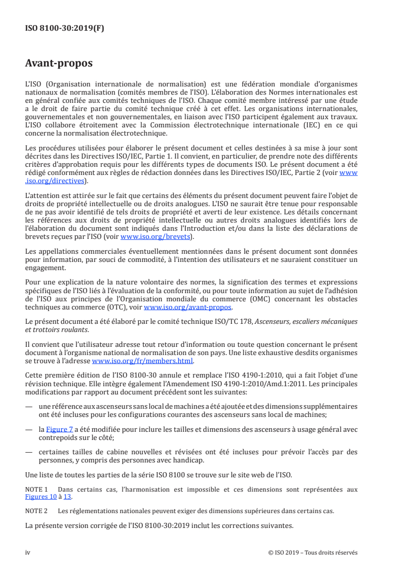 SIST ISO 8100-30:2021 ISO 8100-30:2019 - Ascenseurs pour le transport des personnes et des charges — Partie 30: Installation d'ascenseurs des classes I, II, III et VI
Released:8/19/2020 - Page 4 preview