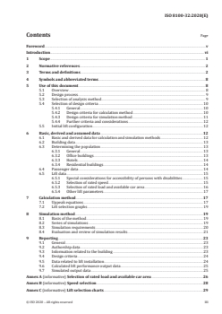 ISO 8100-32:2020 - Lifts for the transportation of persons and goods — Part 32: Planning and selection of passenger lifts to be installed in office, hotel and residential buildings
Released:6/10/2020 - Page 3 preview