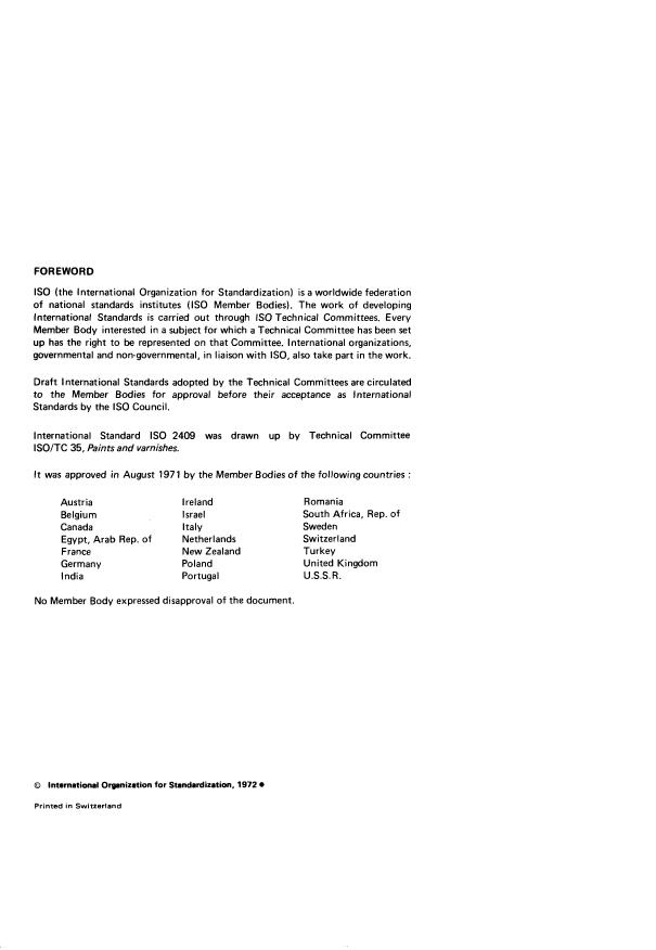 ISO 2409:1972 ISO 2409:1972 - Paints and varnishes -- Cross-cut test - Page 2 preview