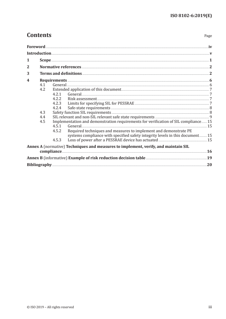 ISO 8102-6:2019 - Electrical requirements for lifts, escalators and moving walks — Part 6: Programmable electronic systems in safety-related applications for escalators and moving walks (PESSRAE)
Released:1/30/2019