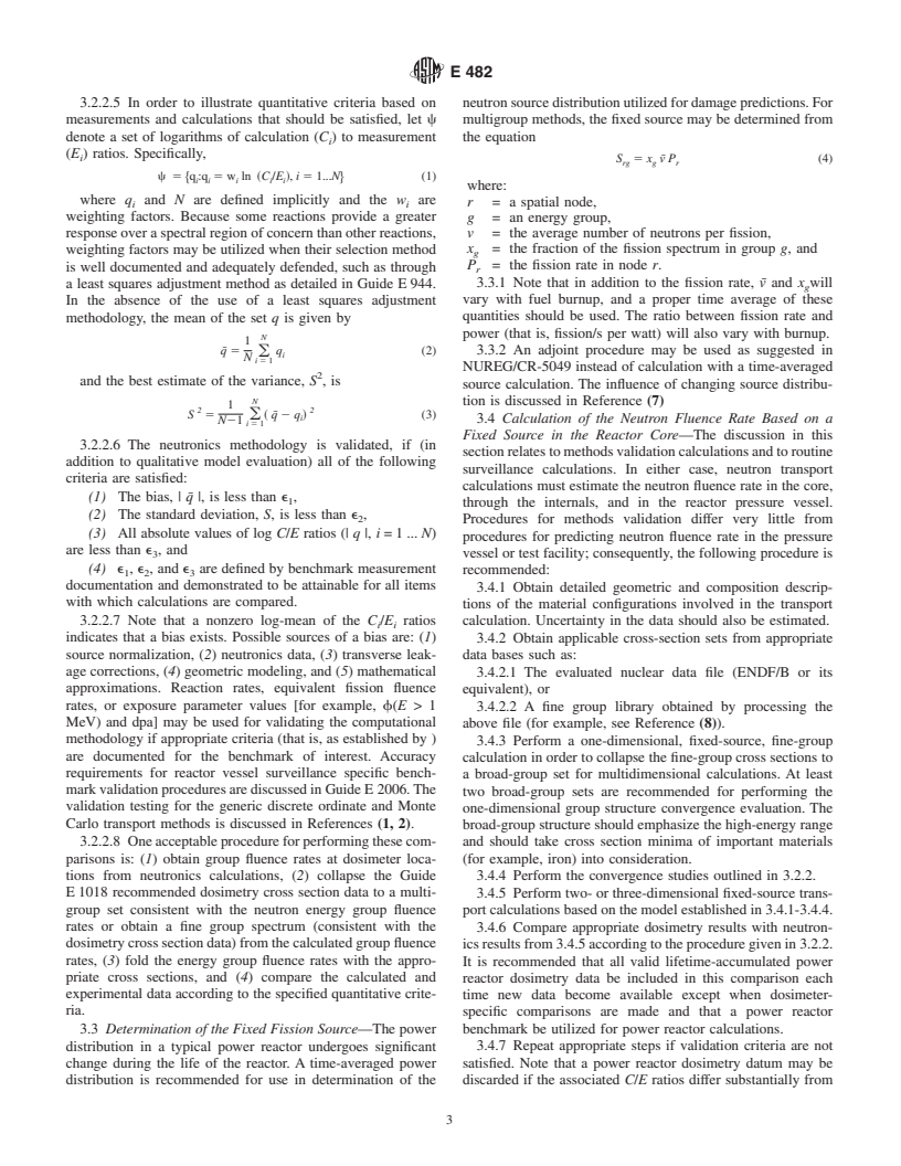 ASTM E482-01 - Standard Guide for Application of Neutron Transport Methods for Reactor Vessel Surveillance, E706 (IID)