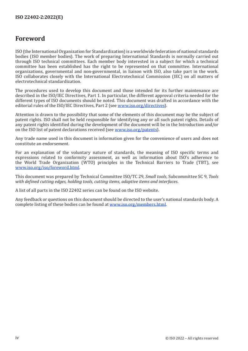 ISO 22402-2:2022 ISO 22402-2:2022 - Medium-transfer units for tool interfaces — Part 2: Transfer units for polygonal taper interfaces in accordance with the ISO 26623 series
Released:2/7/2022 - Page 4 preview