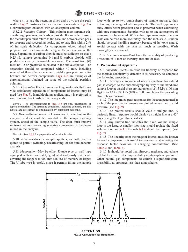 ASTM D1945-03(2010) - Standard Test Method for Analysis of Natural Gas by Gas Chromatography