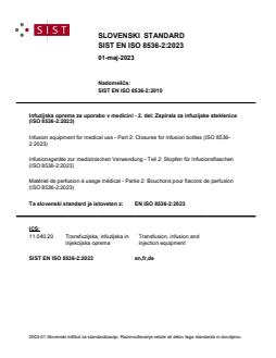 EN ISO 8536-2:2023 EN ISO 8536-2:2023 - Page 1 preview