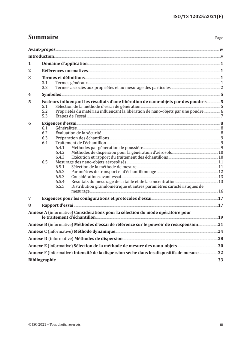 ISO/TS 12025:2021 - Nanomatériaux — Quantification de la libération de nano-objets par les poudres par production d'aérosols
Released:5/17/2021