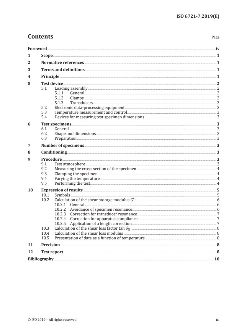 ISO 6721-7:2019 - Plastics — Determination of dynamic mechanical properties — Part 7: Torsional vibration — Non-resonance method
Released:4/16/2019