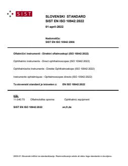 EN ISO 10942:2022 EN ISO 10942:2022 - Page 1 preview