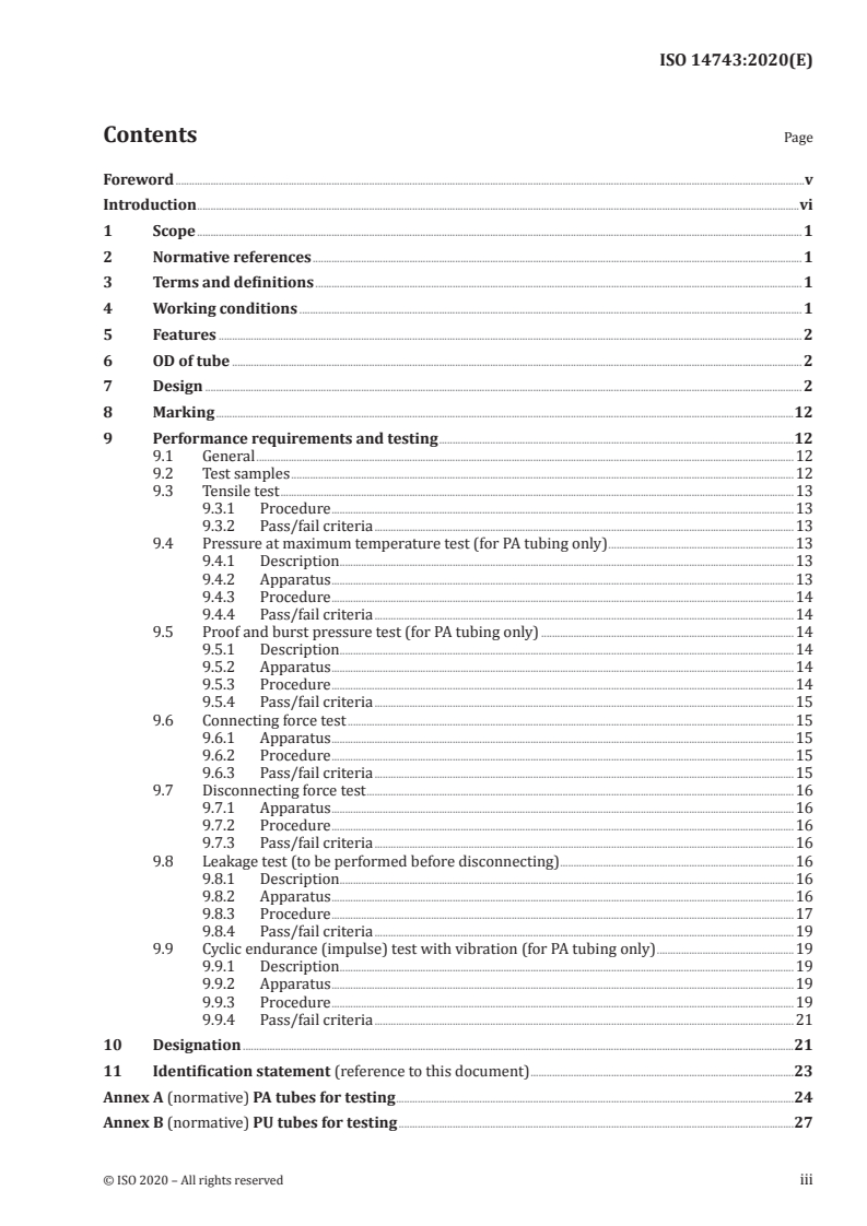 ISO 14743:2020 - Pneumatic fluid power — Push-in connectors for thermoplastic tubes
Released:1/6/2020