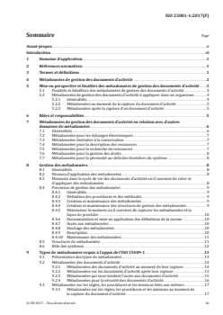 ISO 23081-1:2017 ISO 23081-1:2017 - Information et documentation — Processus de gestion des documents d'activité — Métadonnées pour les documents d'activité — Partie 1: Principes
Released:2/12/2018 - Page 3 preview
