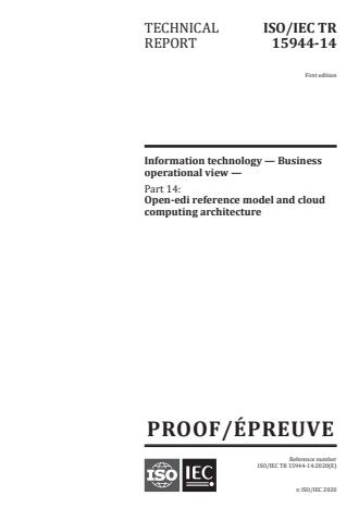 ISO/IEC PRF TR 15944-14:Version 10-okt-2020 - Information technology -- Business operational view