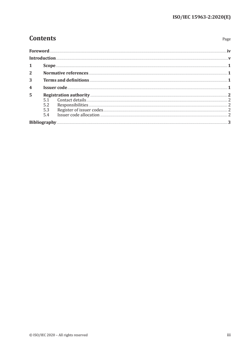 ISO/IEC 15963-2:2020 - Information technology — Radio frequency identification for item management — Part 2: Unique identification for RF tags registration procedures
Released:3/19/2020