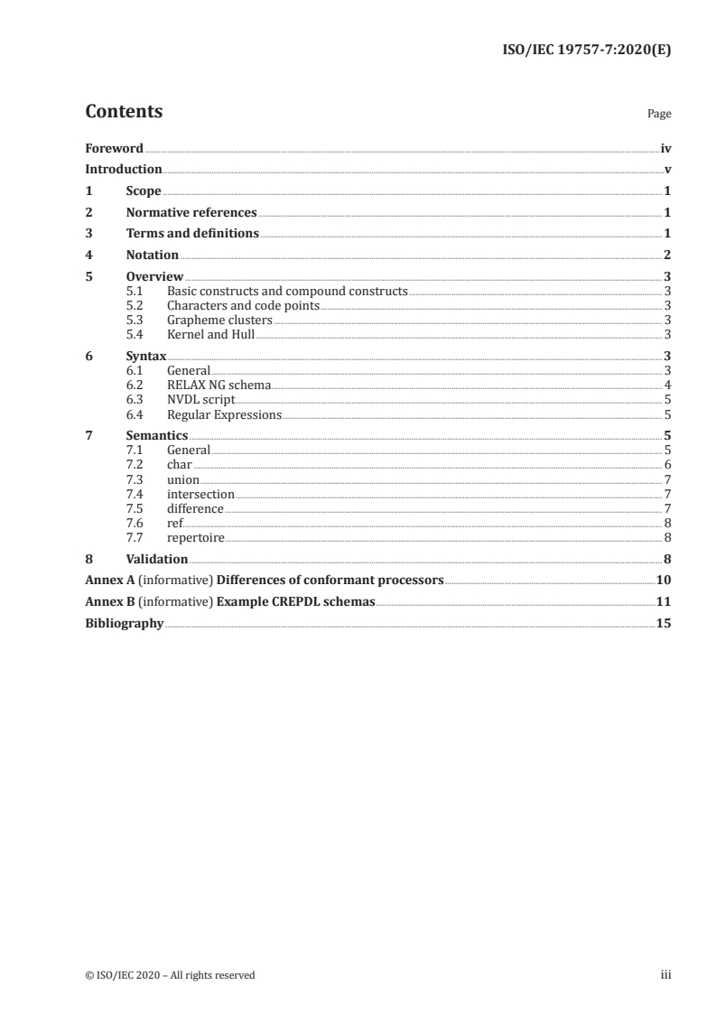 ISO/IEC 19757-7:2020 ISO/IEC 19757-7:2020 - Information technology — Document Schema Definition Languages (DSDL) — Part 7: Character Repertoire Description Language (CREPDL)
Released:8/5/2020