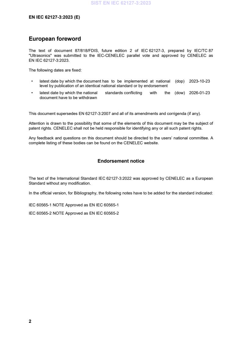 SIST EN IEC 62127-3:2023 SIST EN IEC 62127-3:2023 - BARVE - Page 4 preview