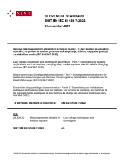 EN IEC 61439-7:2023 EN IEC 61439-7:2023 - BARVE - Page 1 preview