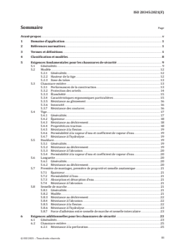 ISO 20345:2021 - Équipement de protection individuelle — Chaussures de sécurité
Released:12/17/2021 - Page 3 preview