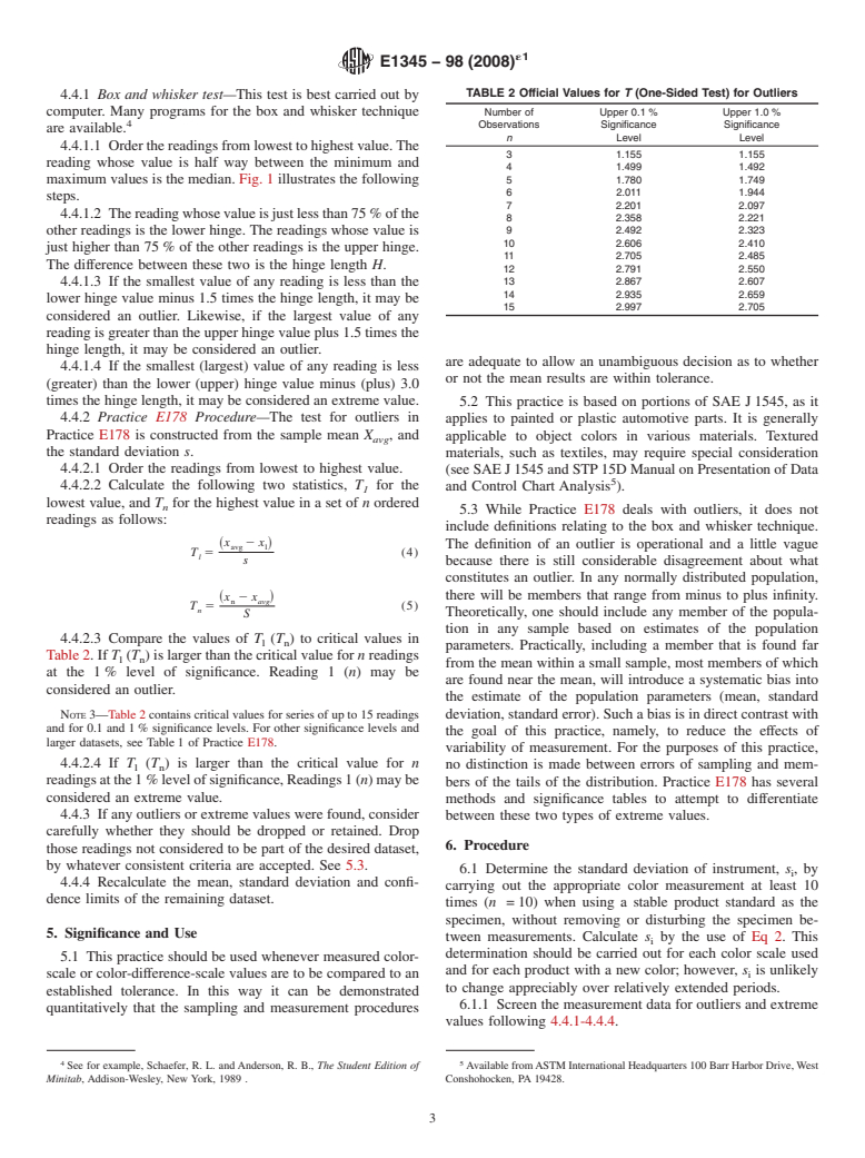 ASTM E1345-98(2008)e1 - Standard Practice for Reducing the Effect of Variability of Color Measurement by Use of Multiple    Measurements