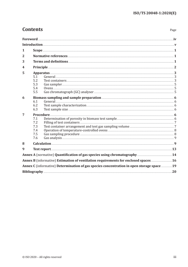 ISO/TS 20048-1:2020 - Solid biofuels — Determination of off-gassing and oxygen depletion characteristics — Part 1: Laboratory method for the determination of off-gassing and oxygen depletion using closed containers
Released:3/31/2020