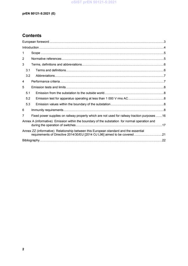 FprEN 50121-5 prEN 50121-5:2021 - Page 4 preview