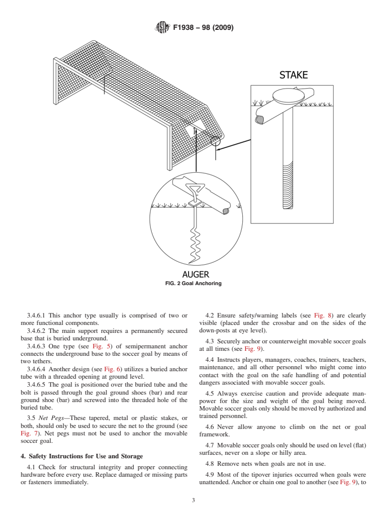 ASTM F1938-98(2009) - Guide for Safer Use of Movable Soccer Goals