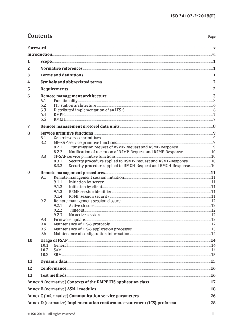 ISO 24102-2:2018 - Intelligent transport systems — ITS station management — Part 2: Remote management of ITS-SCUs
Released:10/31/2018