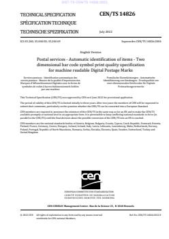 TS CEN/TS 14826:2022 - Page 3 preview