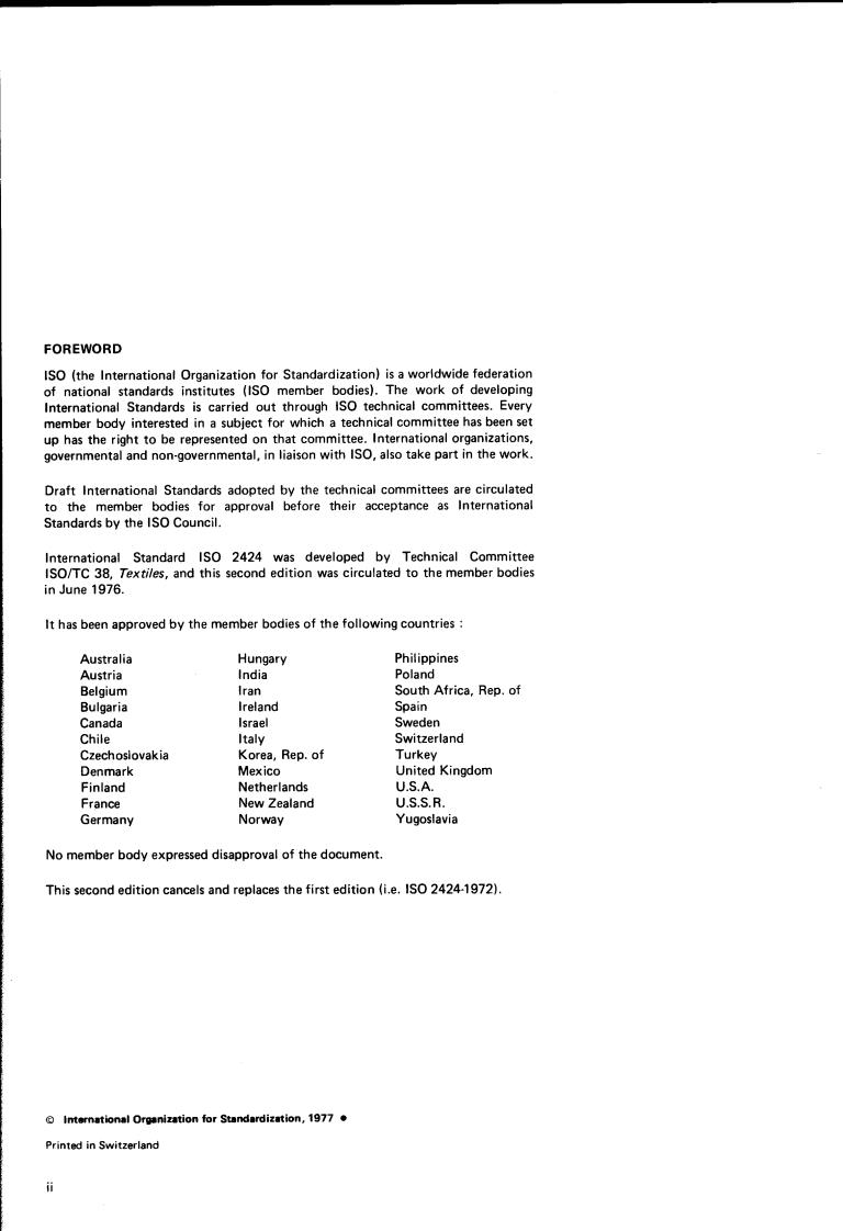 ISO 2424:1977 ISO 2424:1977 - Page 2 preview
