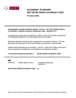 SIST EN IEC 60335-2-24:2023/A11:2023 - Page 1 preview
