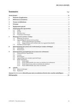 ISO 10111:2019 - Revêtements métalliques et autres revêtements inorganiques — Mesurage de la masse surfacique — Présentation des méthodes d'analyse gravimétrique et chimique
Released:10. 01. 2019 - Page 3 preview