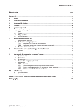 ISO 10111:2019 - Metallic and other inorganic coatings — Measurement of mass per unit area — Review of gravimetric and chemical analysis methods
Released:10. 01. 2019 - Page 3 preview