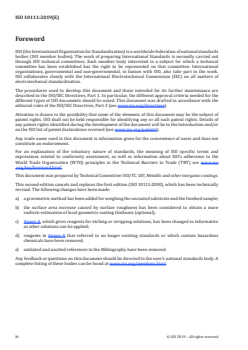 ISO 10111:2019 - Metallic and other inorganic coatings — Measurement of mass per unit area — Review of gravimetric and chemical analysis methods
Released:10. 01. 2019 - Page 4 preview