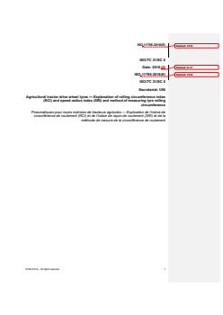 REDLINE ISO 11795:2018 - Agricultural tractor drive wheel tyres — Explanation of rolling circumference index (RCI) and speed radius index (SRI) and method of measuring tyre rolling circumference
Released:6/28/2018 - Page 1 preview