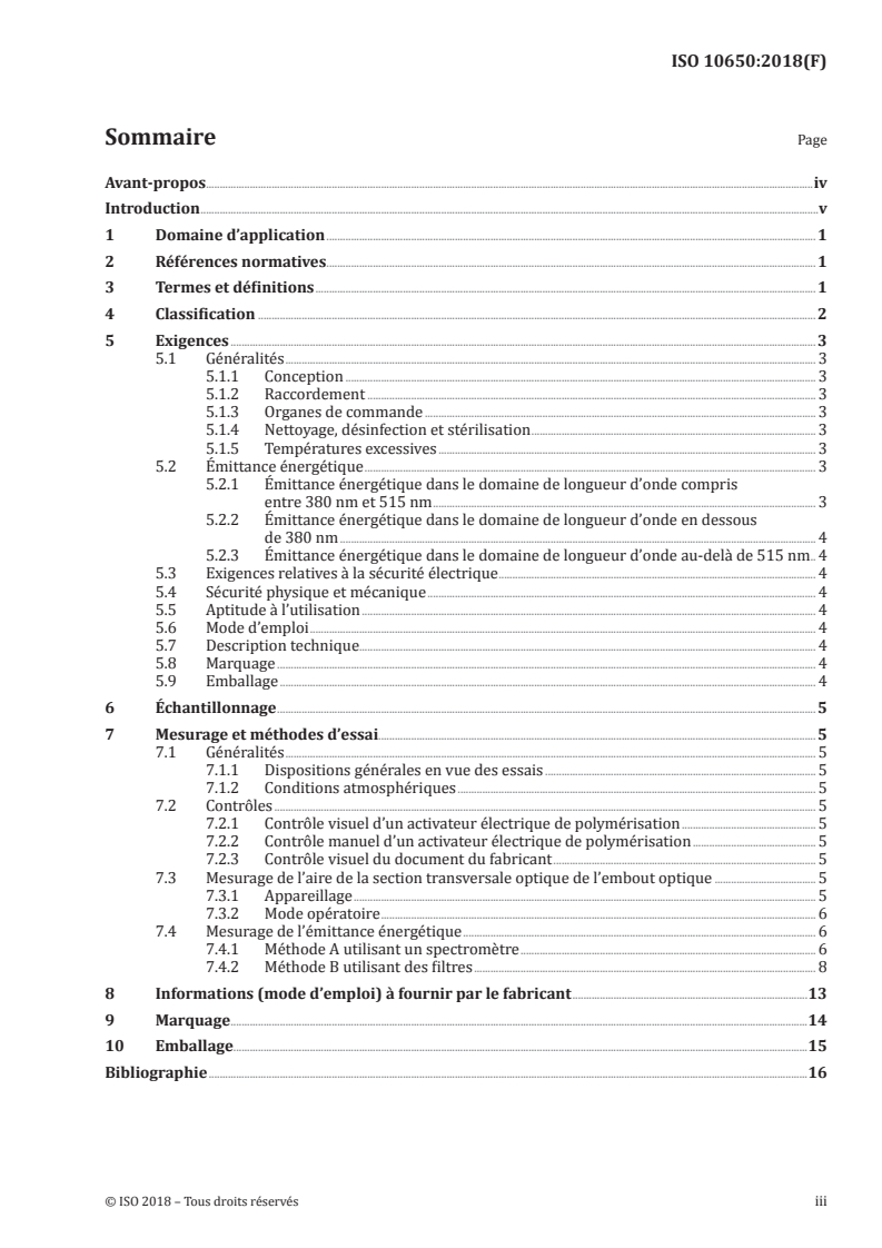 ISO 10650:2018 - Médecine bucco-dentaire — Activateurs électriques de polymérisation
Released:8/28/2018