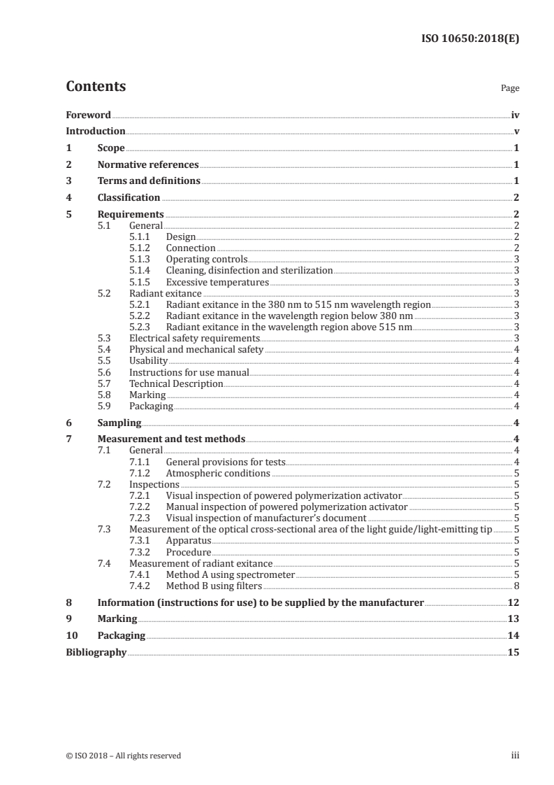 ISO 10650:2018 - Dentistry — Powered polymerization activators
Released:8/28/2018