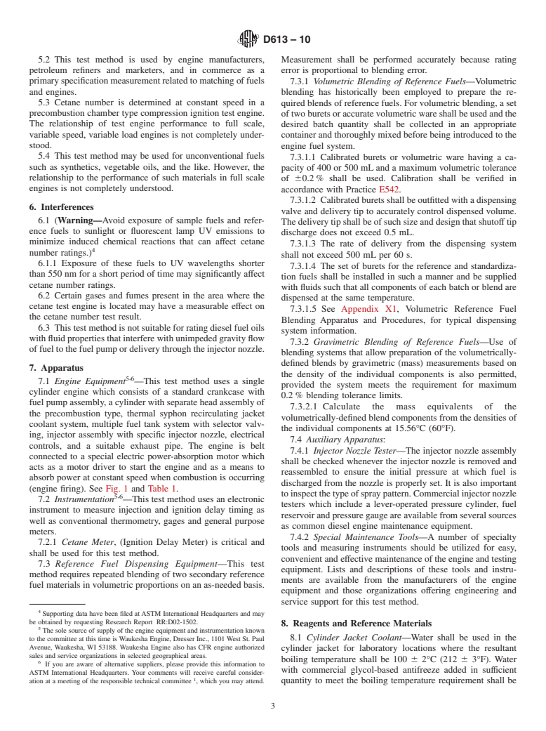 ASTM D613-10 - Standard Test Method for Cetane Number of Diesel Fuel Oil