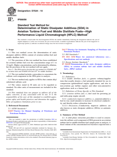 ASTM D7524-10 - Standard Test Method for Determination of Static Dissipater Additives (SDA) in Aviation Turbine Fuel and Middle Distillate Fuels<span class='unicode'>—</span>High Performance Liquid Chromatograph (HPLC) Method