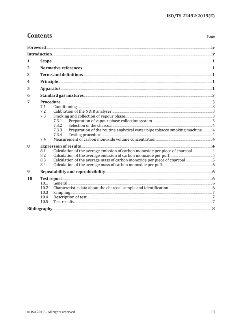 ISO/TS 22492:2019 - Water pipe tobacco products — Determination of carbon monoxide emission of glowing water pipe charcoal — NDIR method
Released:5/15/2019