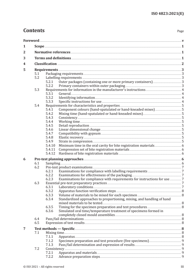 ISO 4823:2021 - Dentistry — Elastomeric impression and bite registration materials
Released:2/25/2021