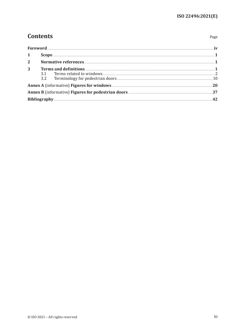 ISO 22496:2021 - Windows and pedestrian doors — Vocabulary
Released:10/6/2021
