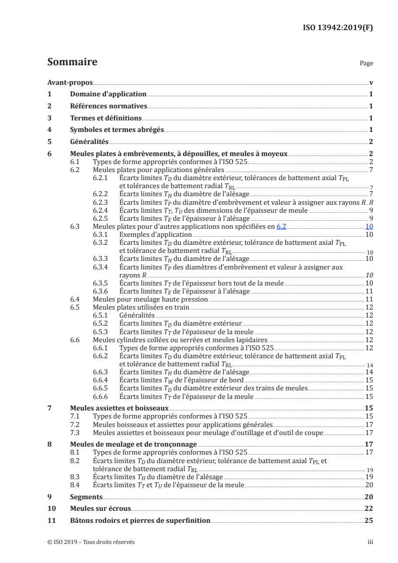 ISO 13942:2019 - Produits abrasifs agglomérés — Écarts limites et tolérances de battement
Released:5/17/2019