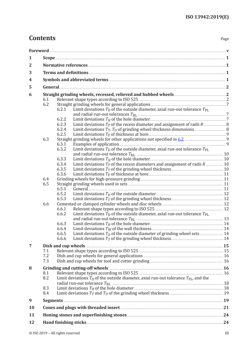 ISO 13942:2019 - Bonded abrasive products — Limit deviations and run-out tolerances
Released:5/17/2019