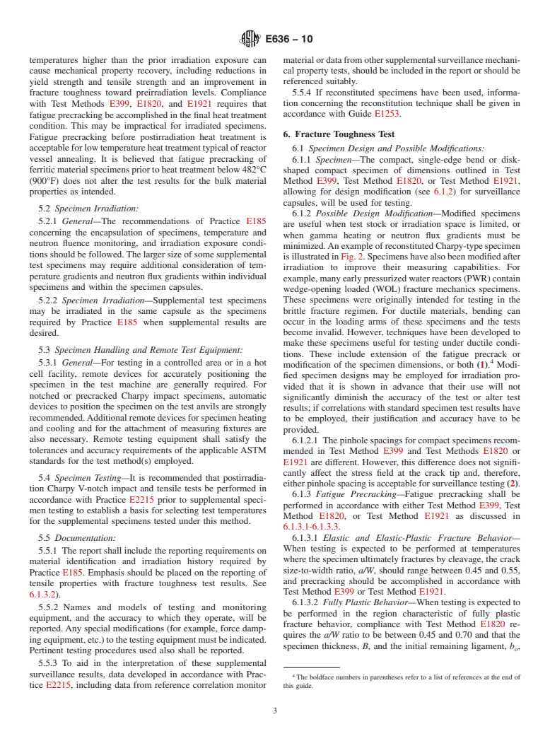 ASTM E636-10 - Standard Guide for Conducting Supplemental Surveillance Tests for Nuclear Power Reactor Vessels, E 706 (IH)