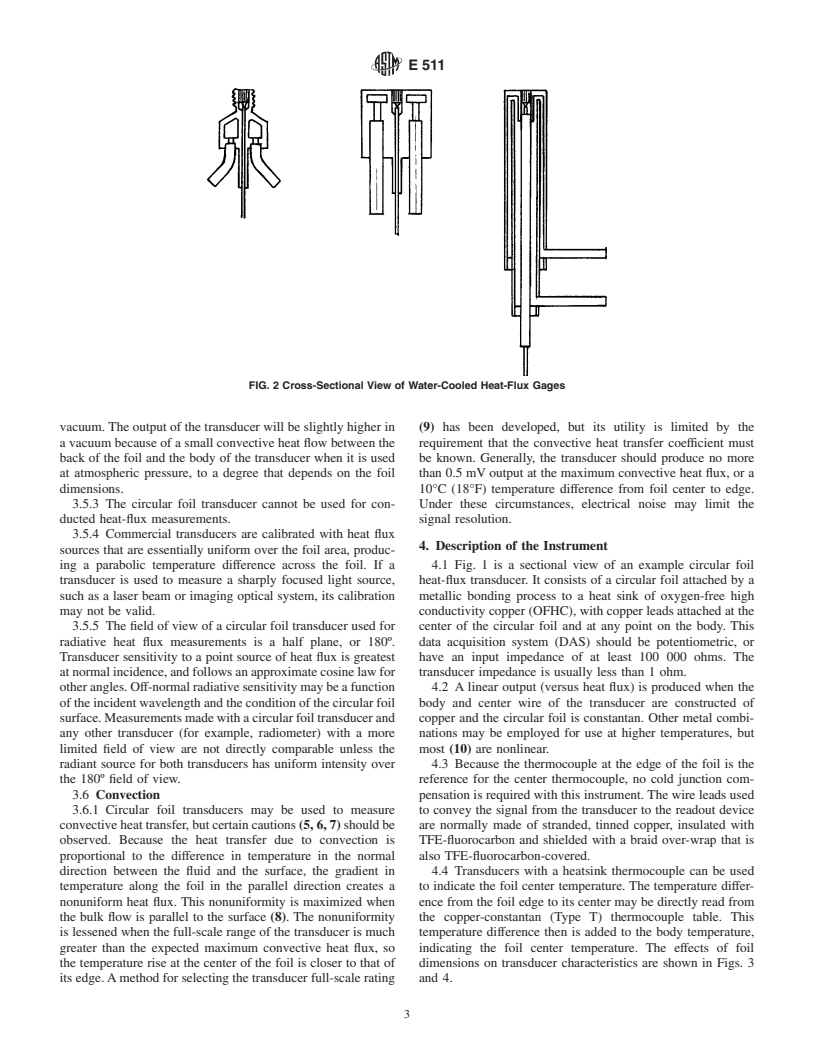 ASTM E511-01 - Standard Test Method for Measuring Heat Flux Using a Copper-Constantan Circular Foil, Heat-Flux Gage