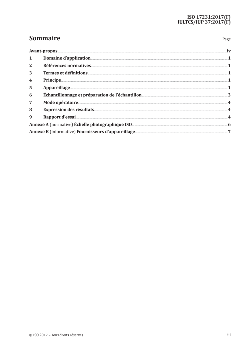 ISO 17231:2017 - Cuir — Essais physiques et mécaniques — Détermination de la résistance au mouillage superficiel des cuirs pour vêtements
Released:8/21/2017