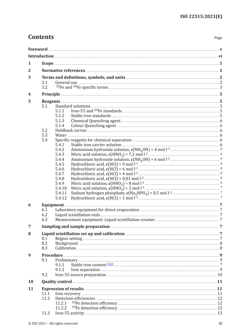 ISO 22515:2021 - Water quality — Iron-55 — Test method using liquid scintillation counting
Released:5/21/2021
