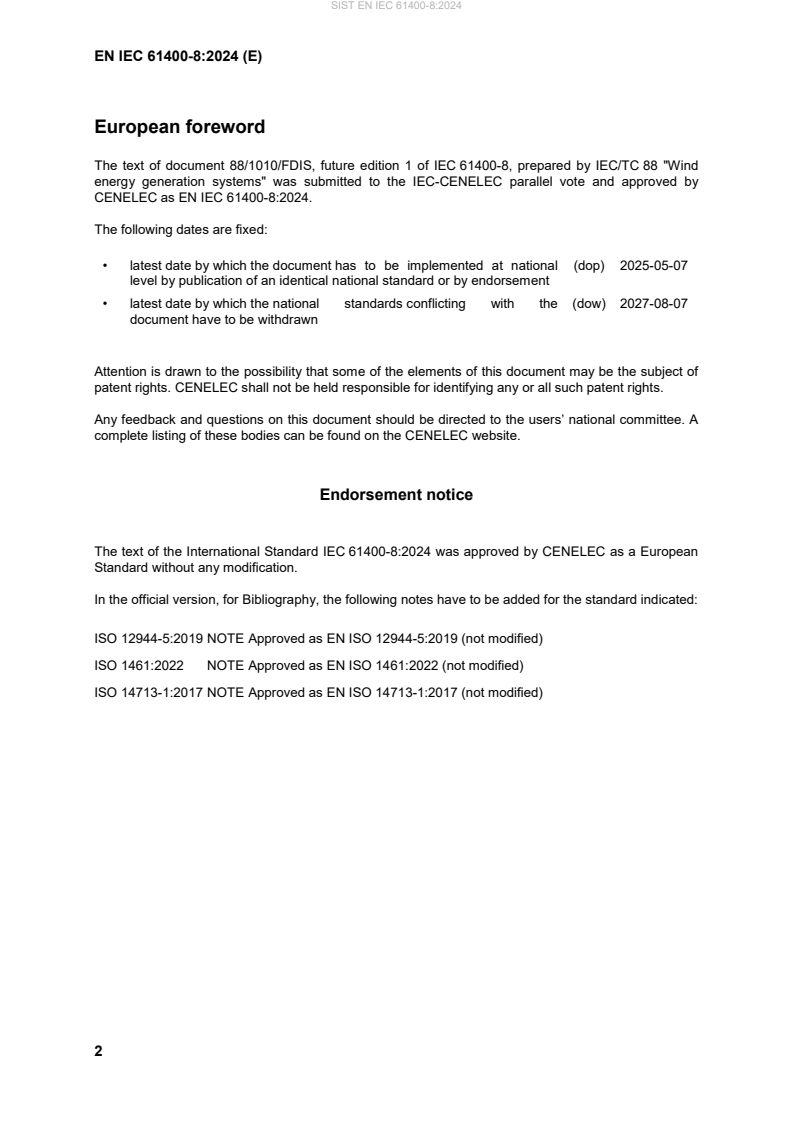SIST EN IEC 61400-8:2024 SIST EN IEC 61400-8:2024 - BARVE - Page 4 preview