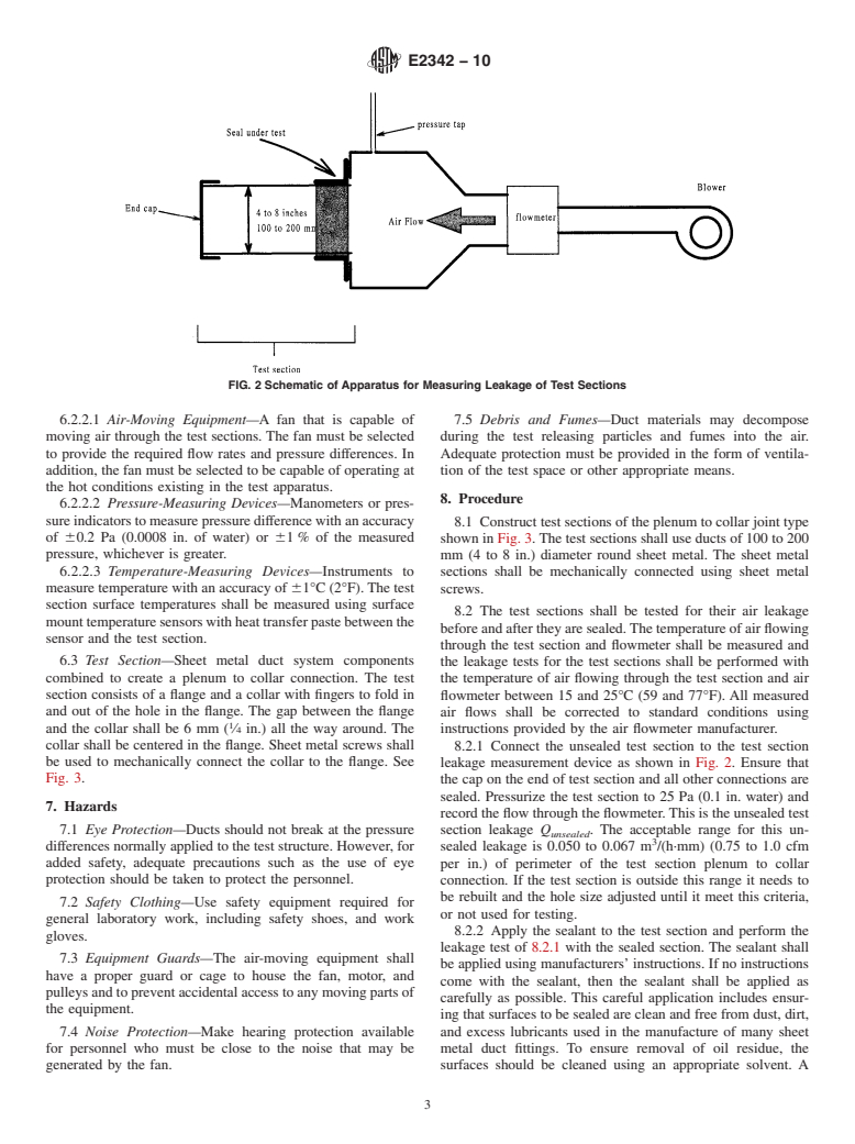 ASTM E2342-10 - Standard Test Method for Durability Testing of Duct Sealants