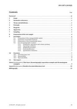ISO 12871:2019 - Olive oils and olive-pomace oils — Determination of aliphatic and triterpenic alcohols content by capillary gas chromatography
Released:3/13/2019 - Page 3 preview