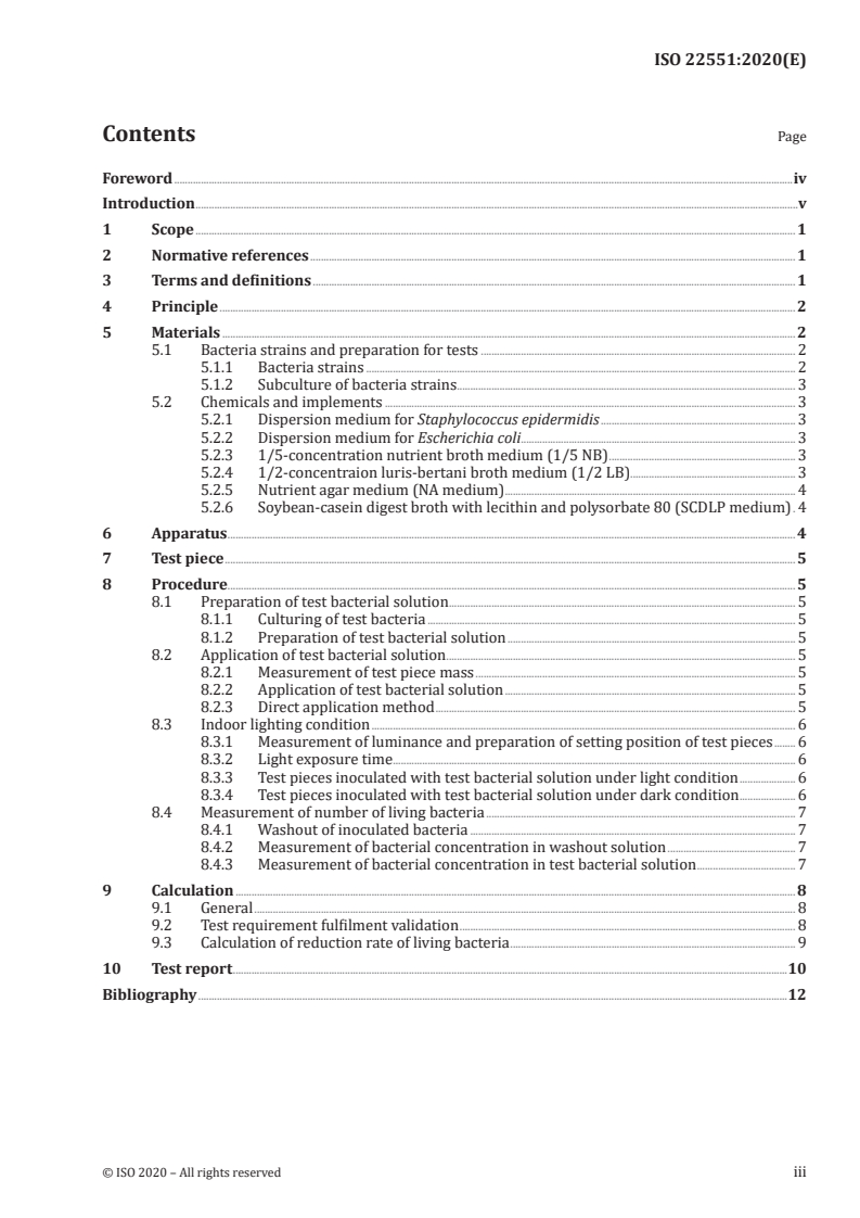 ISO 22551:2020 - Fine ceramics (advanced ceramics, advanced technical ceramics) — Determination of bacterial reduction rate by semiconducting photocatalytic materials under indoor lighting environment  — Semi-dry method for estimating antibacterial activity on the actual environmental bacteria contamination surface
Released:1/7/2020