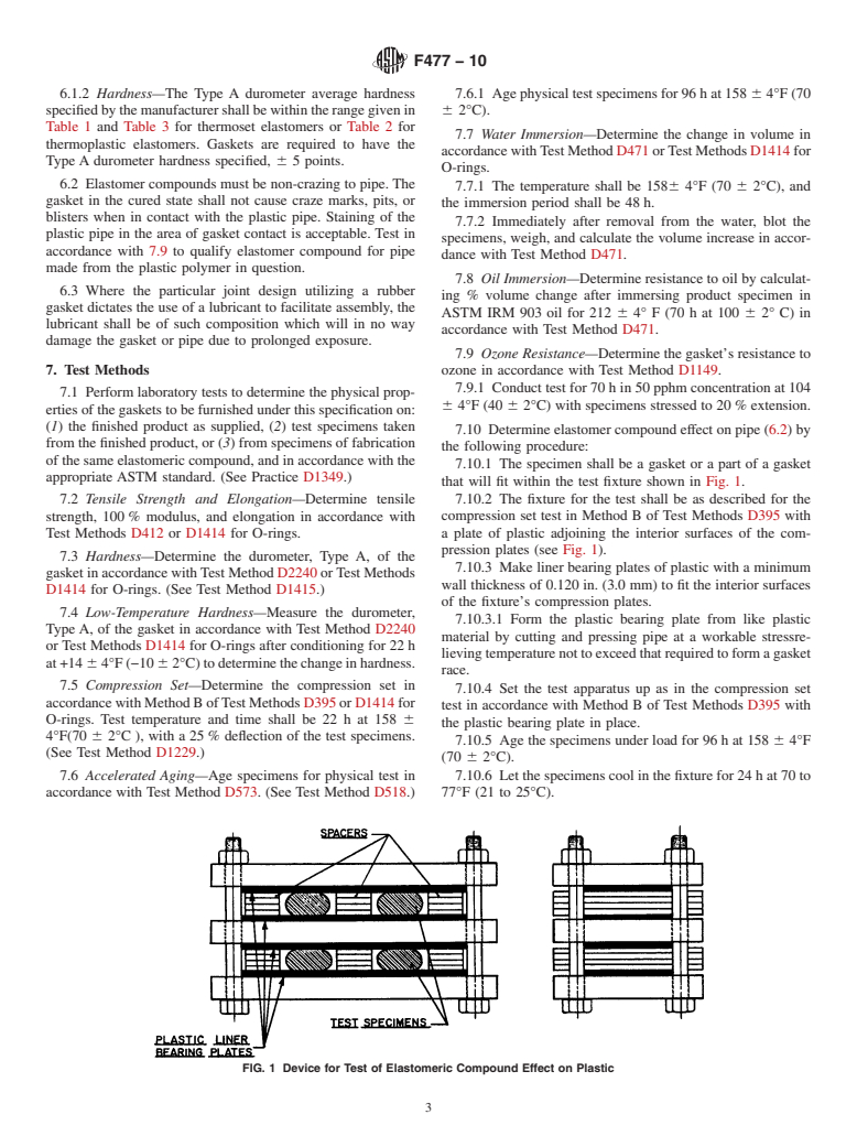 ASTM F477-10 - Standard Specification for  Elastomeric Seals (Gaskets) for Joining Plastic Pipe